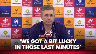 Longmuir on Docker’s close call against the Swans | Fremantle Press Conference | Fox Footy