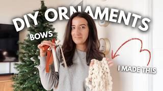 a DIY CHRISTMAS tree (easy ornaments you NEED to make)