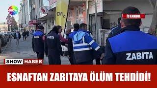 Kaldırım temizliği sırasında olay çıktı!