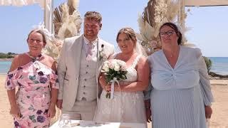 Ashley and Shaun Ranson dome beach Cyprus wedding 15th May 2023