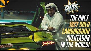 WOW 18ct Gold Lamborghini Aventador || Nasser Edition Lamborghini 1 Of 1 || MotoroxTV