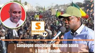 Direct Senego tv Campagne électorale Ousmane sonko à Dakar