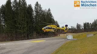 Anflug ADAC Rettungshubschrauber Christoph 1