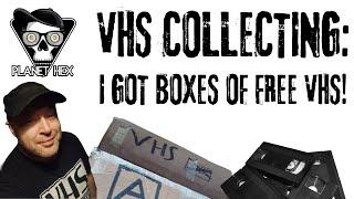 VHS Collecting: I got boxes of free VHS!|| Planet Hex