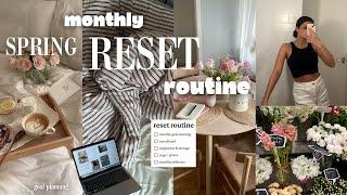MONTHLY RESET ROUTINE PRODUCTIVE | organisation & motivation, rangement, goal planning, self care