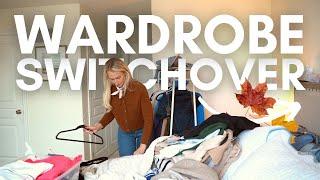 AUTUMN WARDROBE SWITCHOVER & ORGANISATION |  How to switchover your wardrobe and declutter