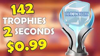 142 Trophies Within Seconds - The Jumping Ice Cube - $0.99 - Crossbuy - Autopop Platinum