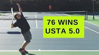 NTRP 5.0 - 76 league wins and former Division 1 college tennis player (Atlanta)