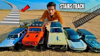 RC Powerful Mini 4X4 Car Stairs & Water Pipe Test - Chatpat toy TV