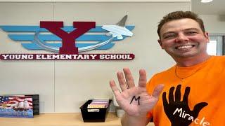 Mr. Peace Visits Young Elementary School in Fresno, California