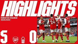 HIGHLIGHTS | Arsenal vs Nottingham Forest (5-0) | Martinelli, Nelson (2), Partey, Odegaard