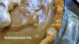 One of My Favorite Cream Pies: Butterscotch!