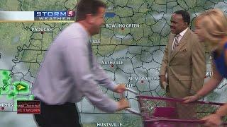 NC5's Steve & Amy Crash Lelan's Weather Forecast