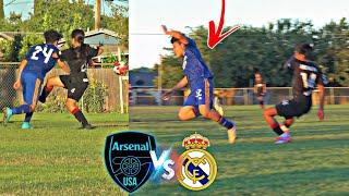 BARRIDA DE CARCEL, Intense Crazy Tackles in Semifinals, Real Madrid vs Arsenal USA