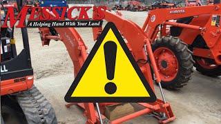 Caution! Buying used loaders, backhoes, mowers and more.