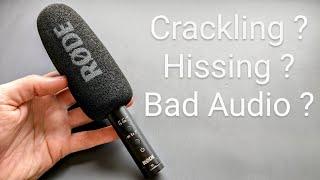 Rode Microphone Crackling & Bad Audio? Easy FiX!  Rode VideoMic Pro, NTG , Go,Go2, Plus, Videomicro