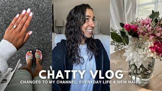 CHATTY VLOG: changes to my channel, everyday life, new nails, Disney essentials gift basket & more!