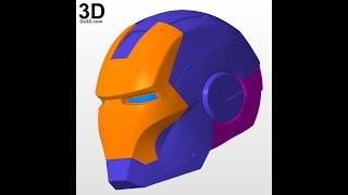 Do3D.com's 3D Printable Model: Iron Man Mark III Helmet MK 3 | Print File Format: STL