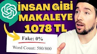 ChatGPT 'ye İnsan Gibi Yazdırarak Makale Başına Ödeme 1078 TL Alıyoruz! Ücretsiz Taktik