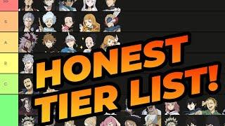 HONEST GLOBAL TIER LIST !! THE ONLY HEROES YOU NEED !! Black Clover Mobile