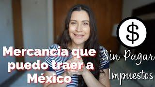 Cuánta Mercancía puedo Ingresar a México desde E.U? Que declaró en Aduanas al Viajar?