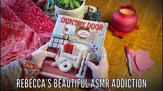 ASMR Country Door Catalog! (Whispered version w/candy) Valentines~Early spring~Crinkly page turning.