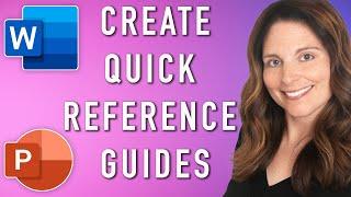 How To Make A Quick Reference Guide with Word & PowerPoint Templates