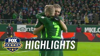 Florian Kainz curls in a great goal for Bremen vs. Wolfsburg | 2017-18 Bundesliga Highlights