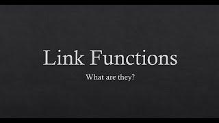 Statistics - What Is a Link Function?