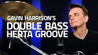 Gavin Harrison's Double Bass Herta Groove (Drum Lesson)