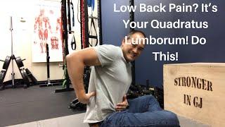 Low Back Pain? It’s Your Quadratus Lumborum! Do This! | Dr Wil & Dr K