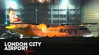 London City Airport Live At Night- EGLC- LCY -  12th November 2024