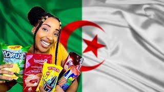 I TRIED POPULAR ALGERIAN SNACKSمراجعة المنتجات الجزائرية