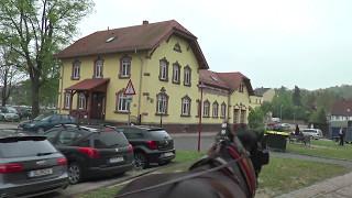 Historische  Pferdebahn in Döbeln (Sachsen)