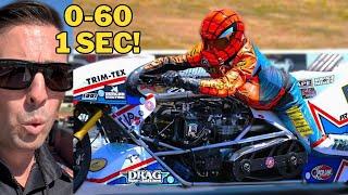 NEW Speed Record Established on Top Fuel Motorcycle! 