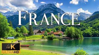 FLYING OVER FRANCE (4K Video UHD) - Peaceful Piano Music With Beautiful Nature Film For Relaxation