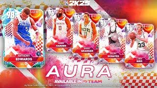 NEW AURA CARDS STARRING GALAXY OPAL ANTHONY EDWARDS DROPPING FRIDAY IN NBA 2K25 MyTEAM!