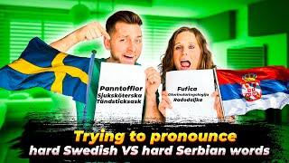 HARD SWEDISH  VS SERBIAN WORDS  | SWEDISH LANGUAGE | SERBIAN LANGUAGE