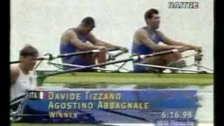 Canottaggio Gara finale di Davide Tizzano ed Agostino Abbagnale Olimpiadi Atlanta 1996