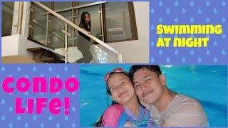 Condo Life! Swimming at Night|Chloe Asia Morraine