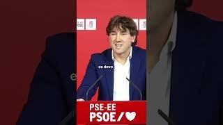 Eneko Andueza: “"España no se rompe; se rompía en 2017 entre independentistas y un gobierno del PP”