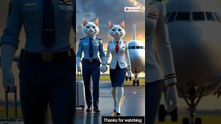 "Pilot Cat Couple Reporting for Duty! ️"