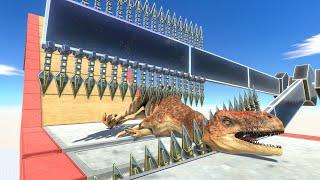 SAWS and SPIKE TRAP Who Can Escape? Animal Revolt Battle Simulator