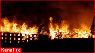 Ukrainian army struck hotel housing Russian military in Kursk overnight