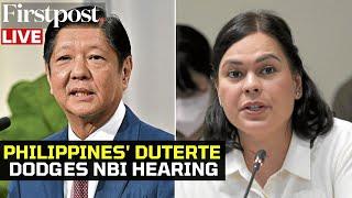 LIVE: Philippines' VP Sara Duterte Skips NBI Investigation Over Threats Against President Marcos