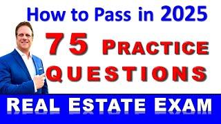 75 Questions with Answers to Pass the Real Estate Exam in 2025. Test Question Review. #realestate