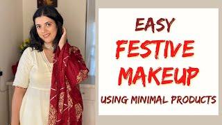 Easy Festive Makeup Using Minimal Products | Exponentialu