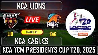 KCA Eagles vs KCA Lions Live Cricket