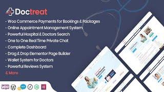 Doctreat - Hospitals and Doctors Directory WordPress Listing Theme Free Download