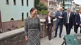 Crown Princess Victoria of Sweden visit Tbilisi, Georgia